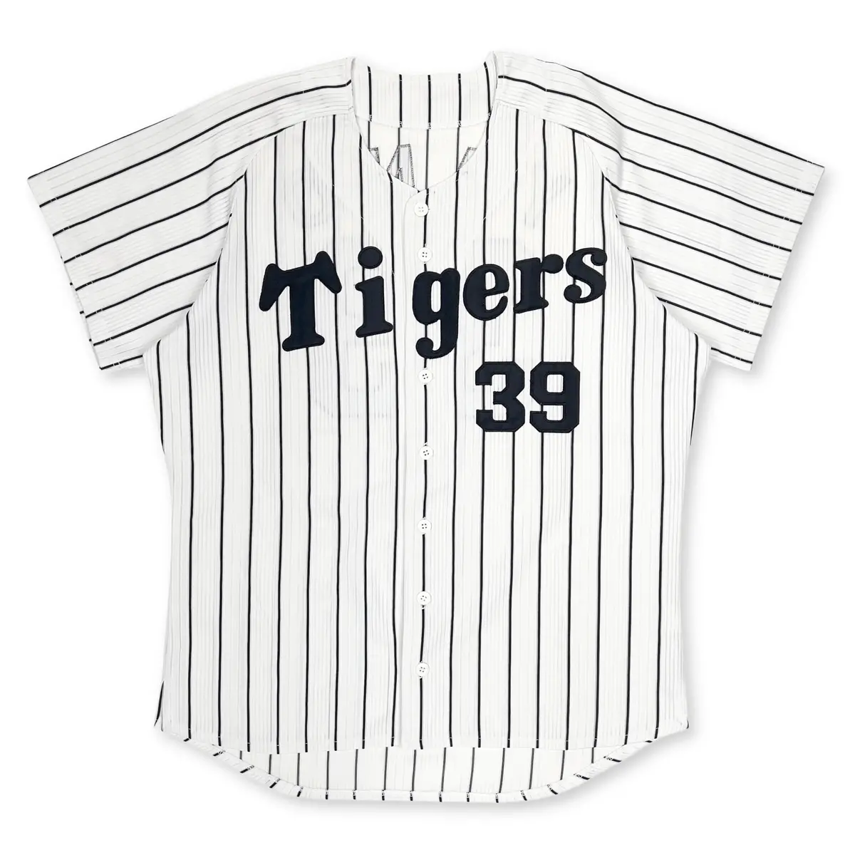 Official Retro 1990S Japan Npb Hanshin Tigers Akihiro Yano Baseball Knit Jersey #39 1