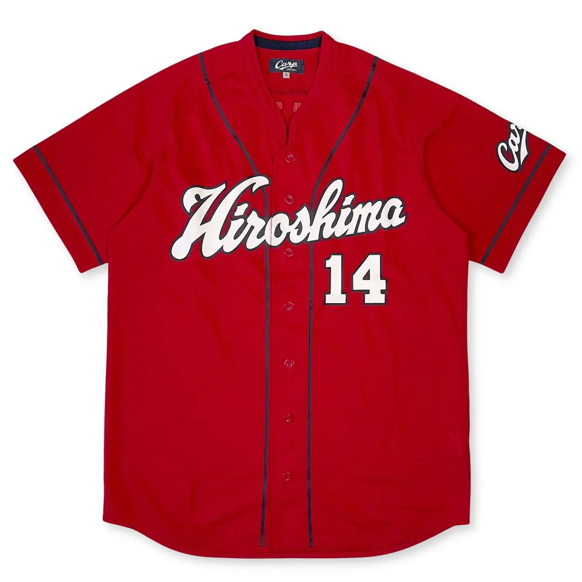 Official Retro Npb Japan Hiroshima Carp Baseball Jersey Daichi Ohsera #14 1