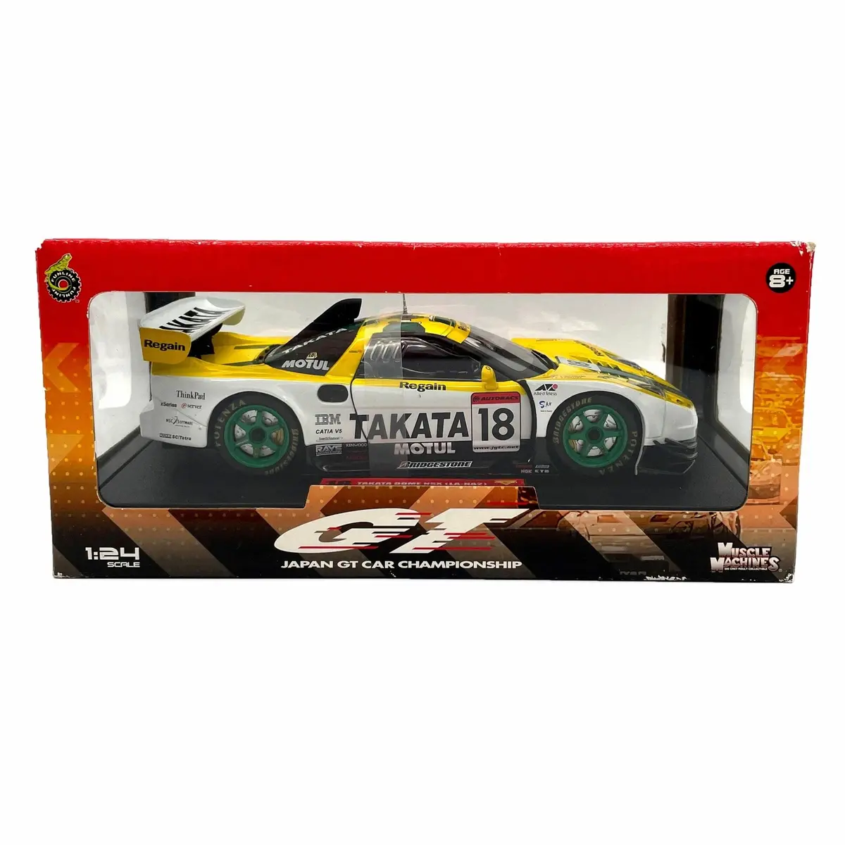 Rare Muscle Machines 2003 Japan Super Gt Race Car Takata Motul Nsx Diecast 1:24 1
