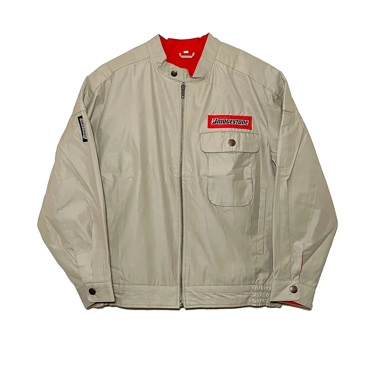 Rare Retro New Jdm Bridgestone Racing Pit Uniform Jacket Brown 1