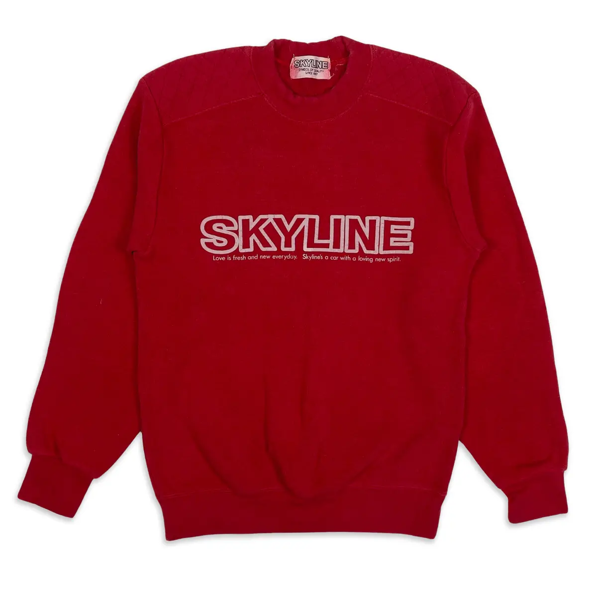Rare 1980S Vintage Showa Era Issey Miyake Nissan Skyline Prince Sweatshirt Red 1