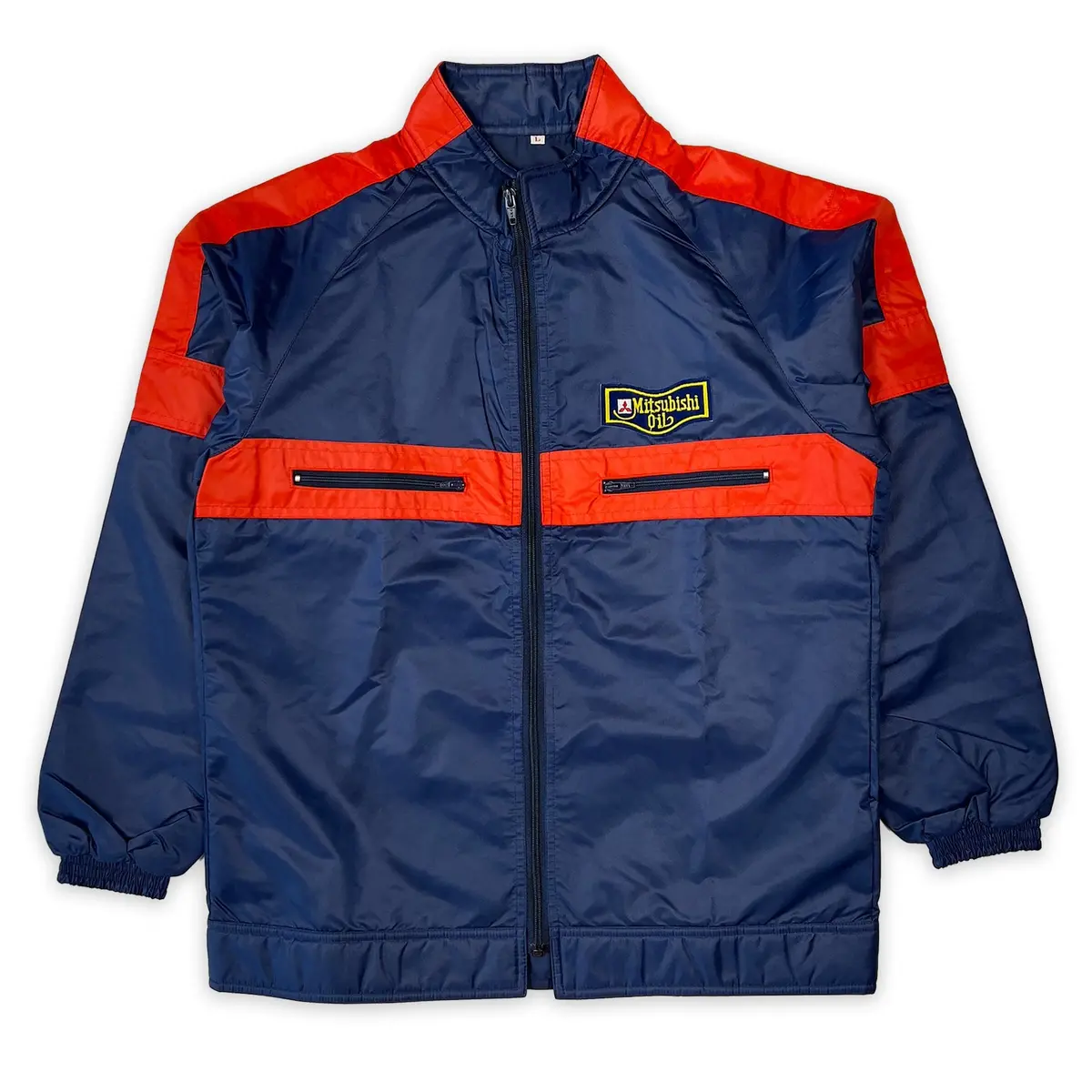 Rare Vintage Showa Jdm Japan Mitsubishi Motors Oil Staff Jacket Blue 1