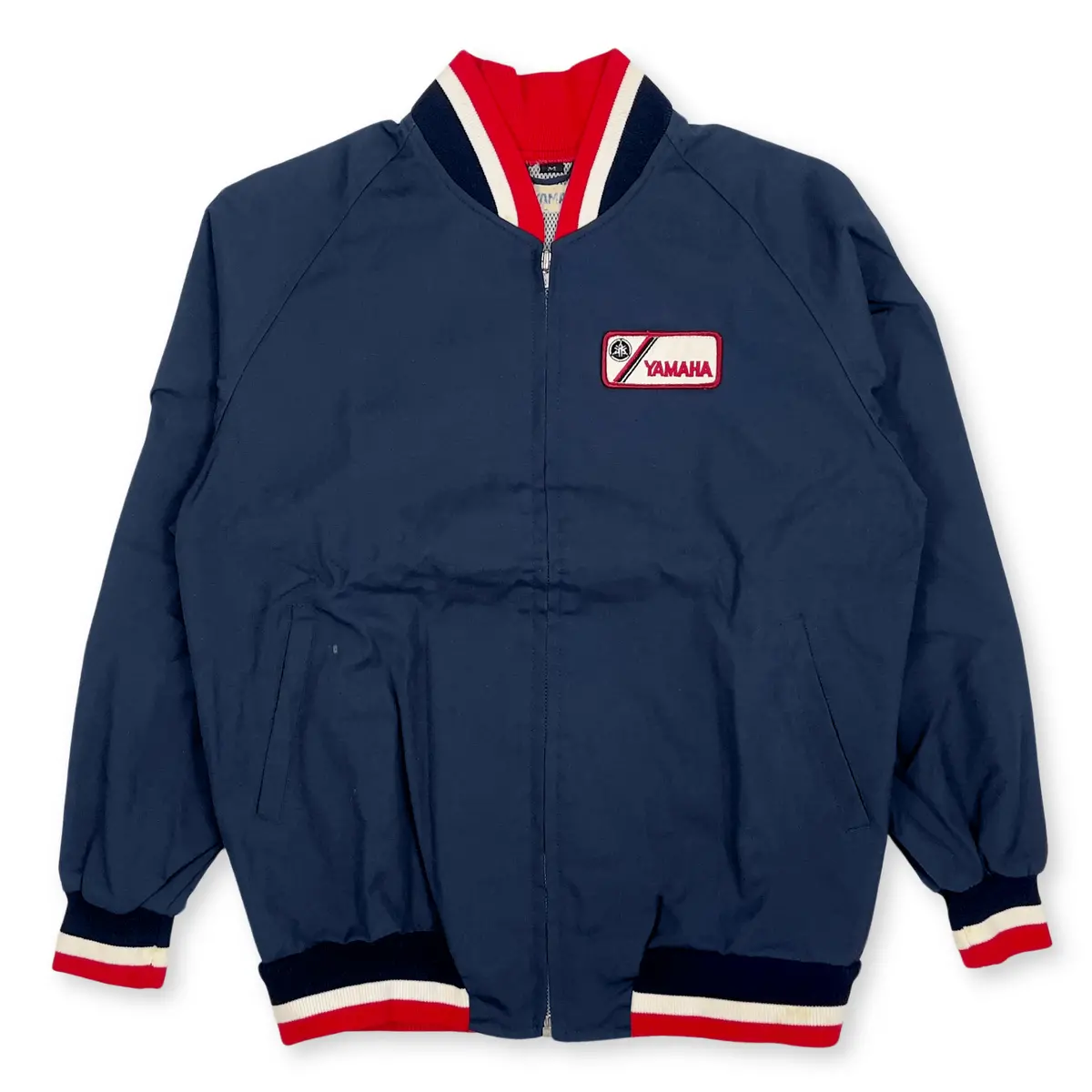 Retro 1970S Showa Era Jdm Japan Yamaha Racing Pit Crew Jacket Blue 1