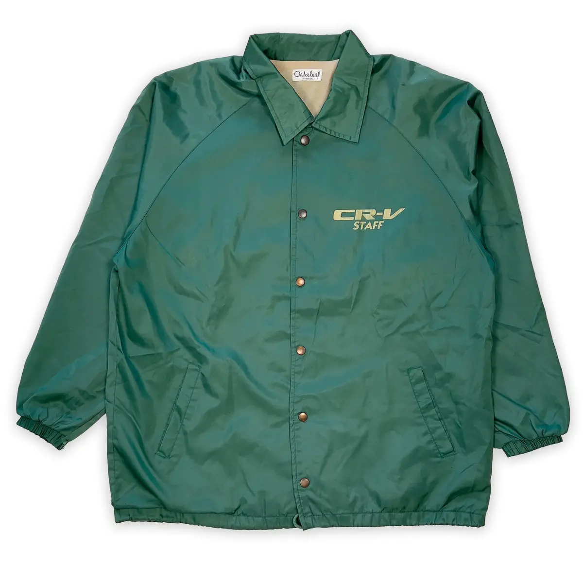 Retro 1990'S Showa Era Jdm Corporate Japan Honda Cr-V Staff Jacket Green 1