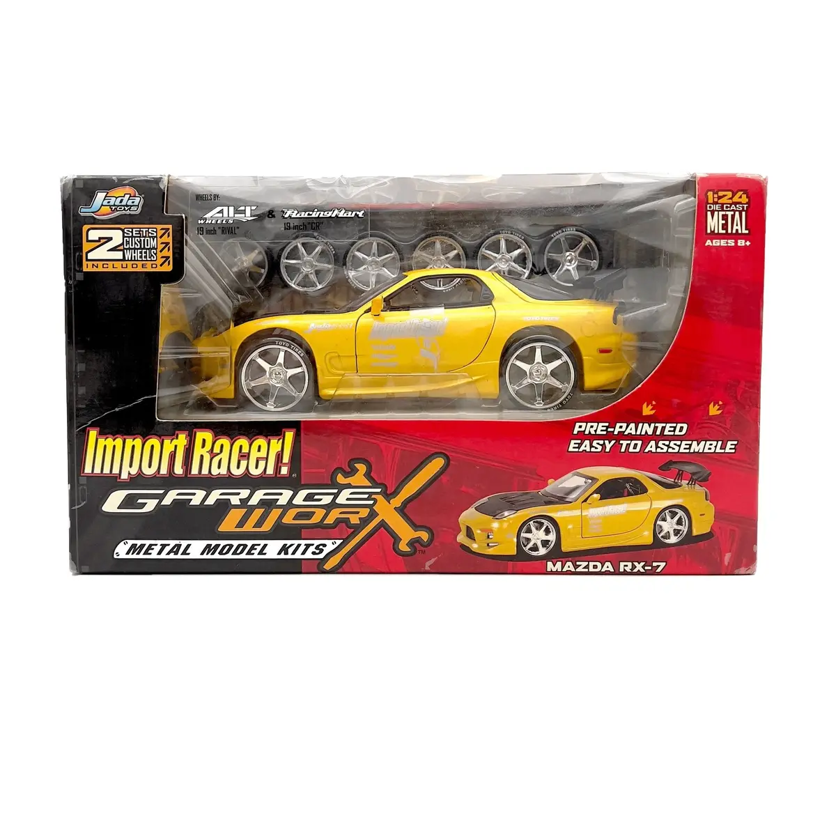 Retro 2003 Jada Toys Import Racer Garage Worx Mazda Rx-7 Fd3s Diecast Car  1:24 1