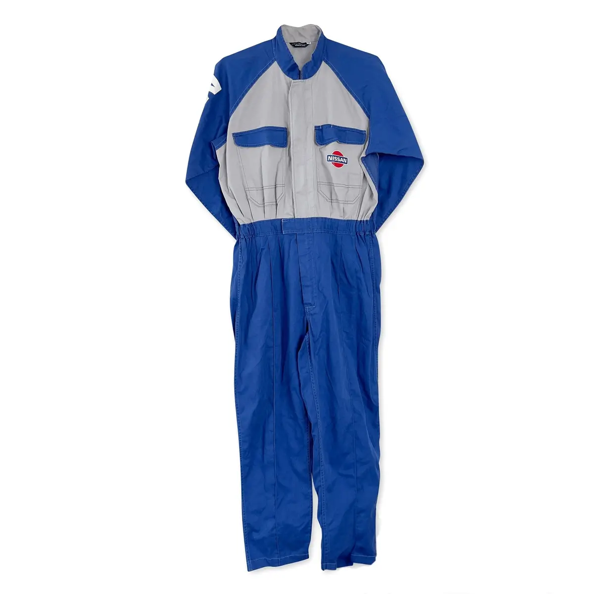 Retro Altia Jdm Japan Nissan Summer Tsunagi Mechanics Coverall Old Logo Blue 1