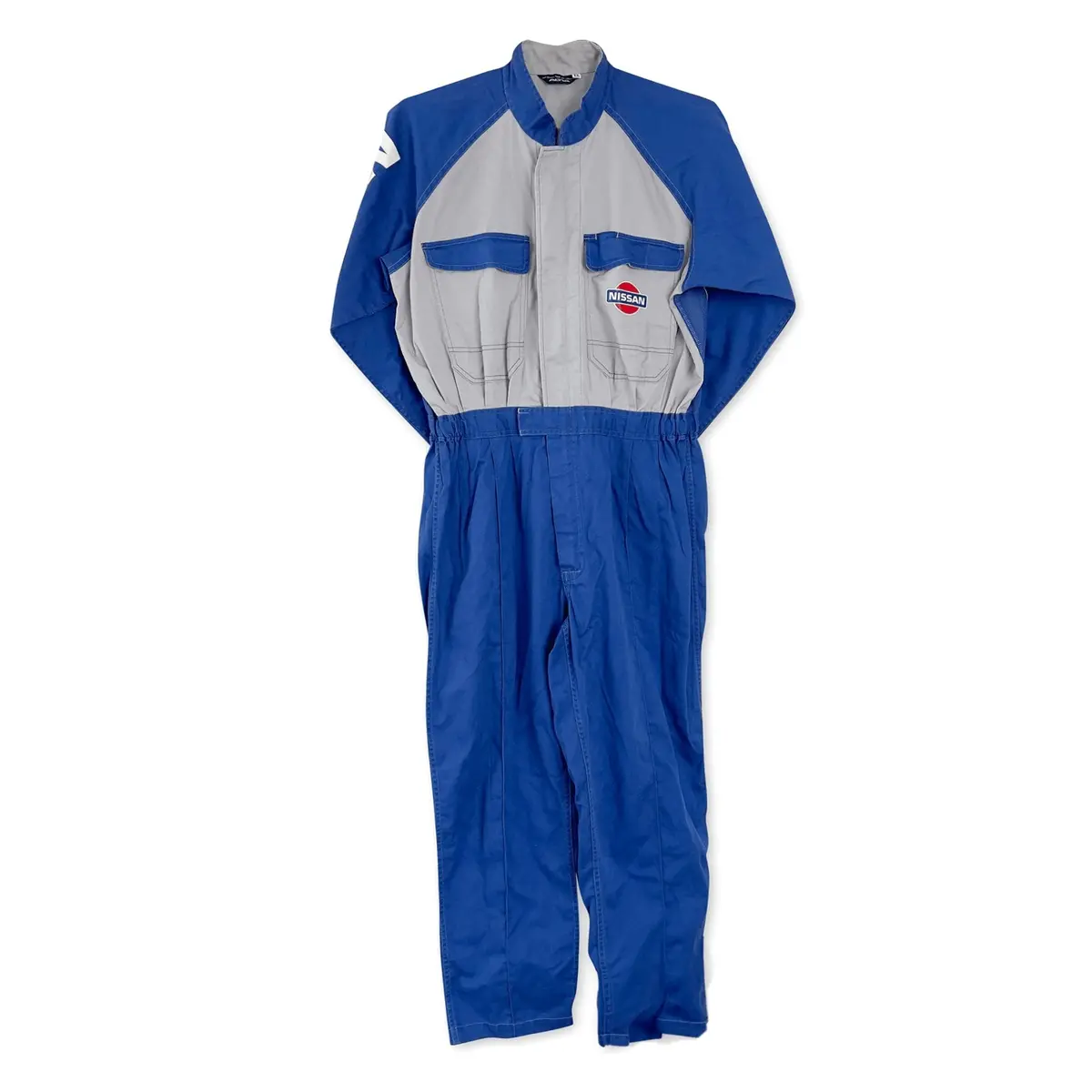 Retro Altia Jdm Japan Nissan Tsunagi Mechanics Coverall Old Logo Blue 1