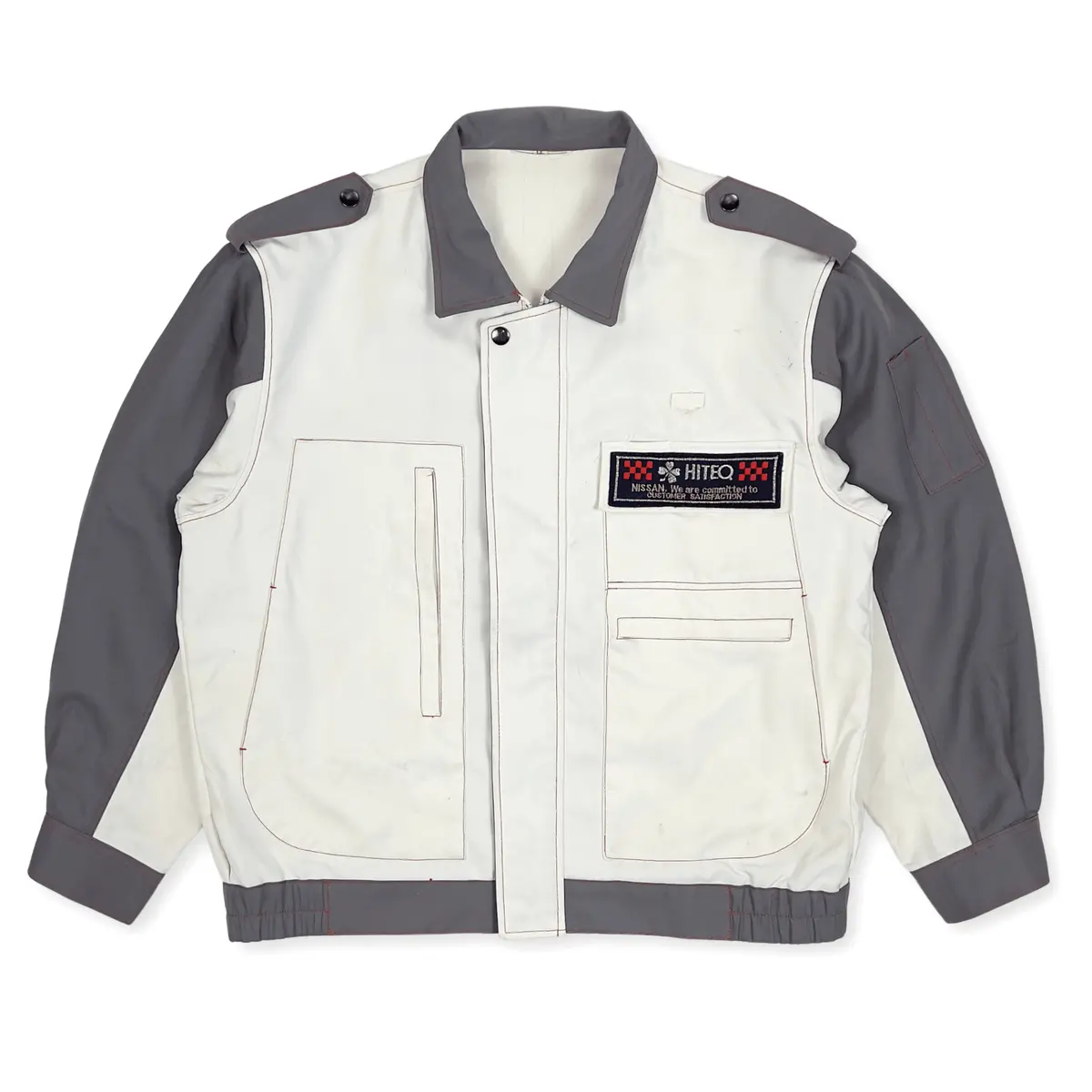 Retro Authentic Retro Jdm Japan Nissan Hiteq Mechanic Staff Jacket 1