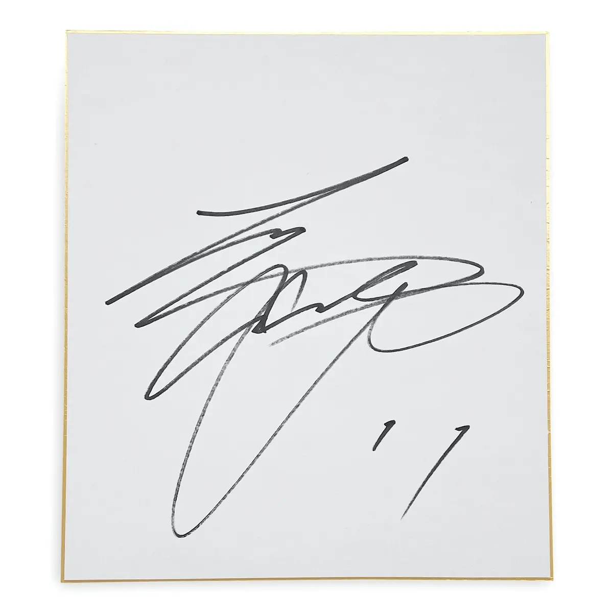 Retro Autographed Signed Nippon Ham Fighters Era Shohei Ohtani Shikishi 1