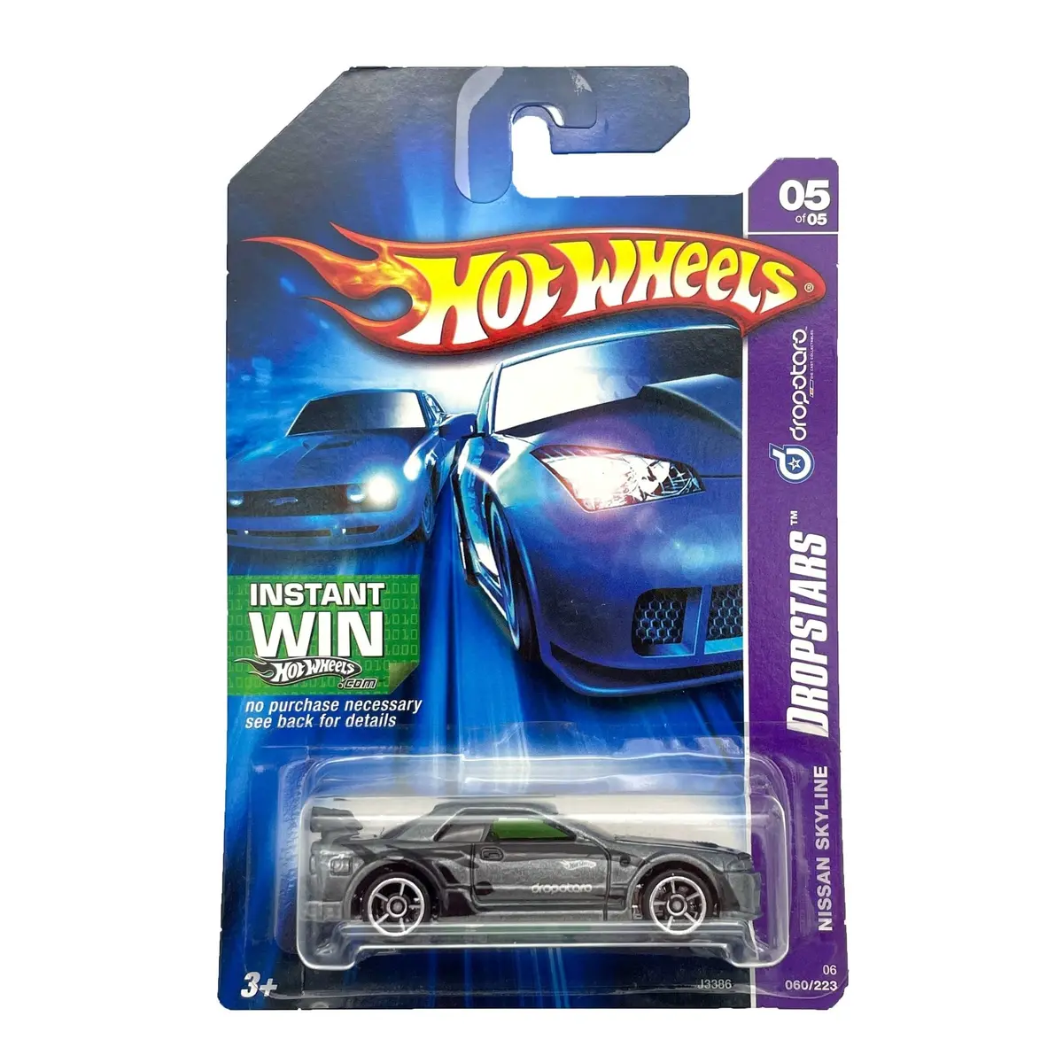 Retro Hot Wheels Dropstars Nissan Skyline Grey 2006 1:64 1