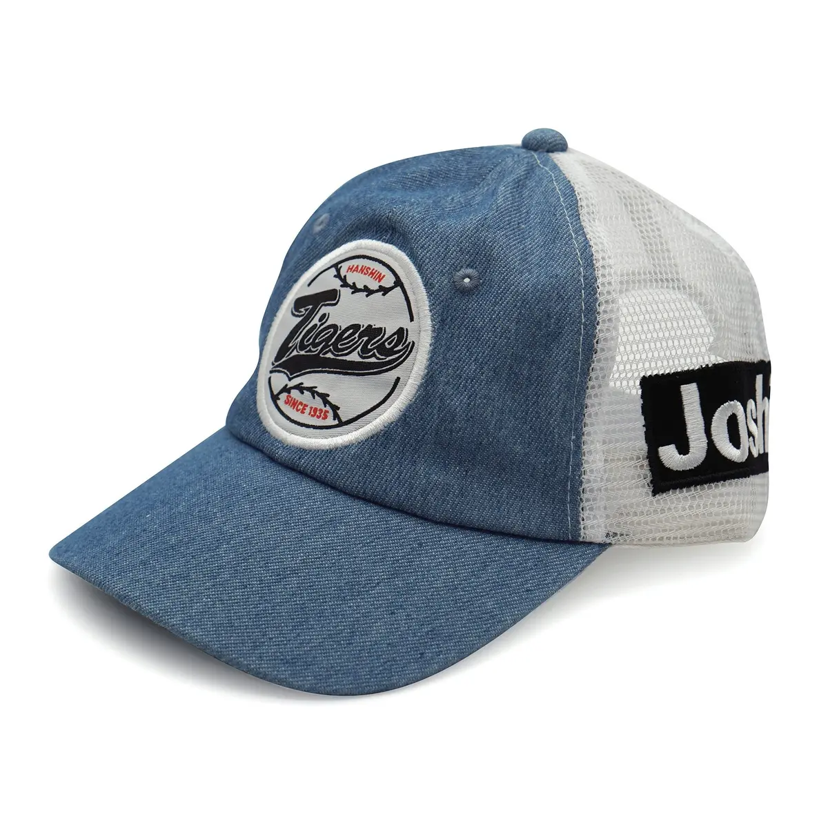 Retro Japan Hanshin Tigers Baseball Promotional Hat Cap Denim Blue 1