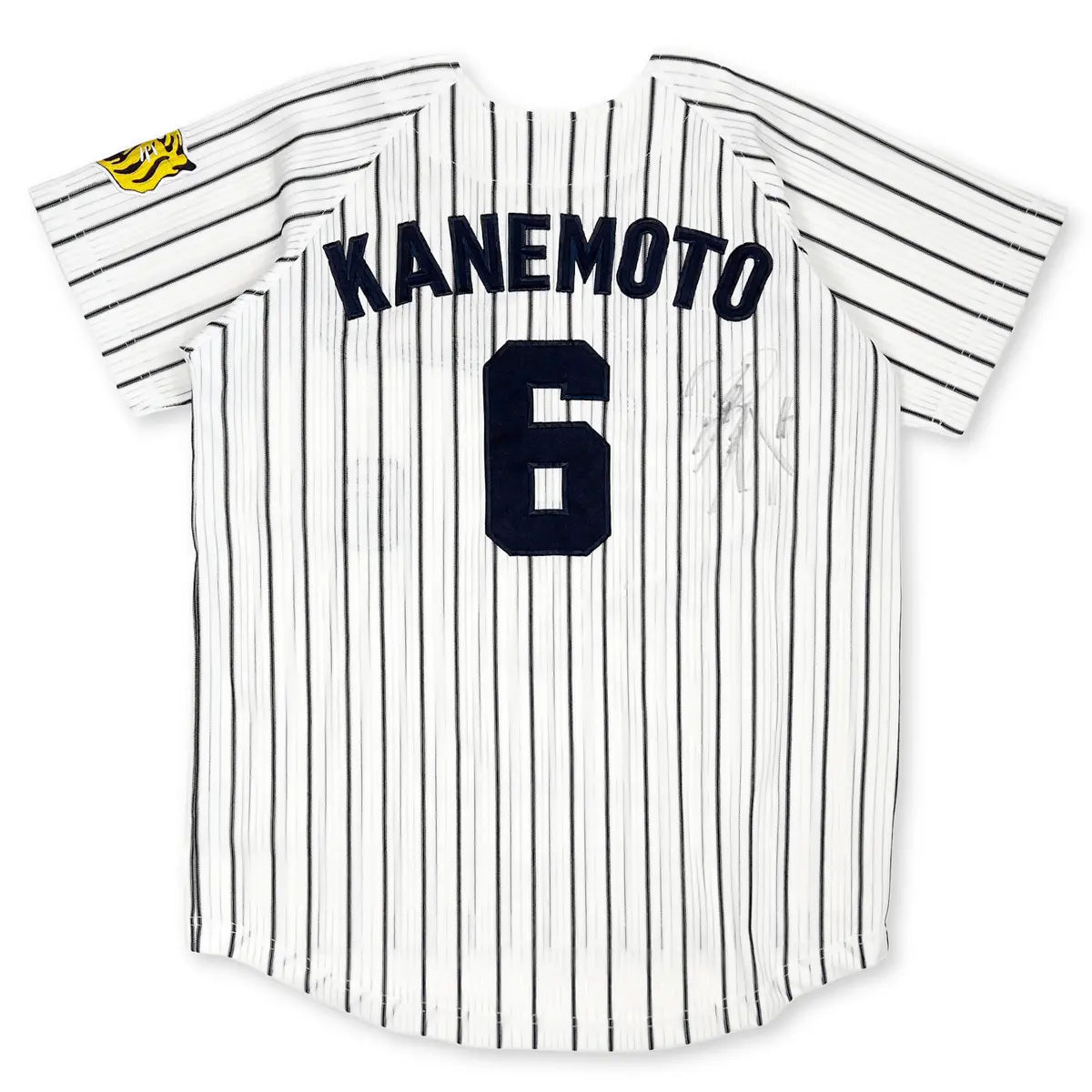 Retro Japan Hanshin Tigers Tomoaki Kanemoto Signed Autographed Baseball Jersey 1
