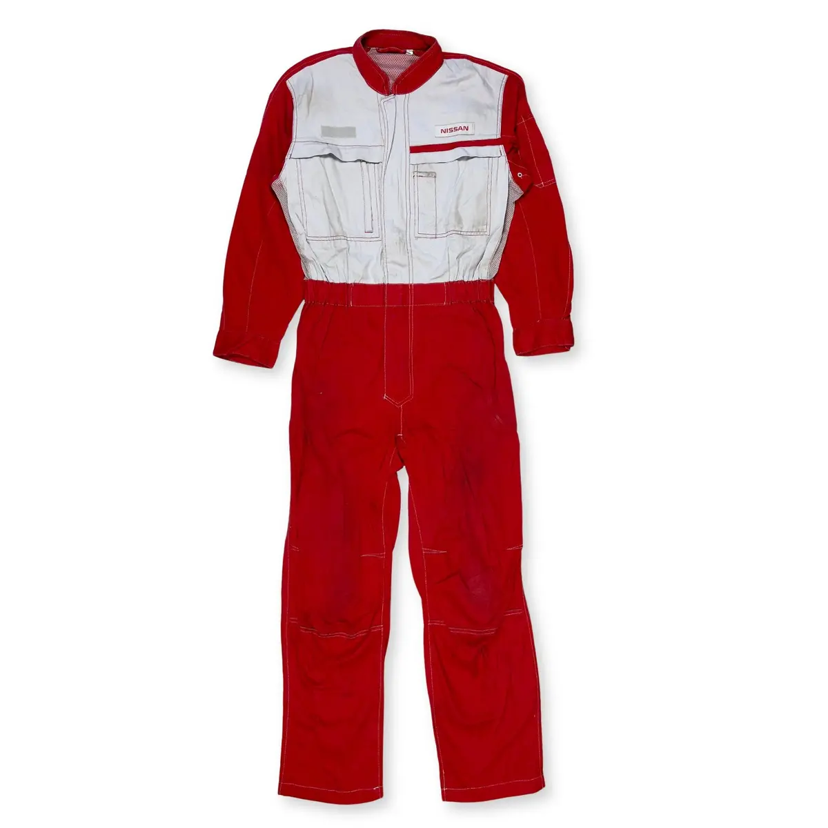 Retro Japan Jdm Nissan Summer Tsunagi Mechanics Jumpsuit Coverall Uniform Red 1