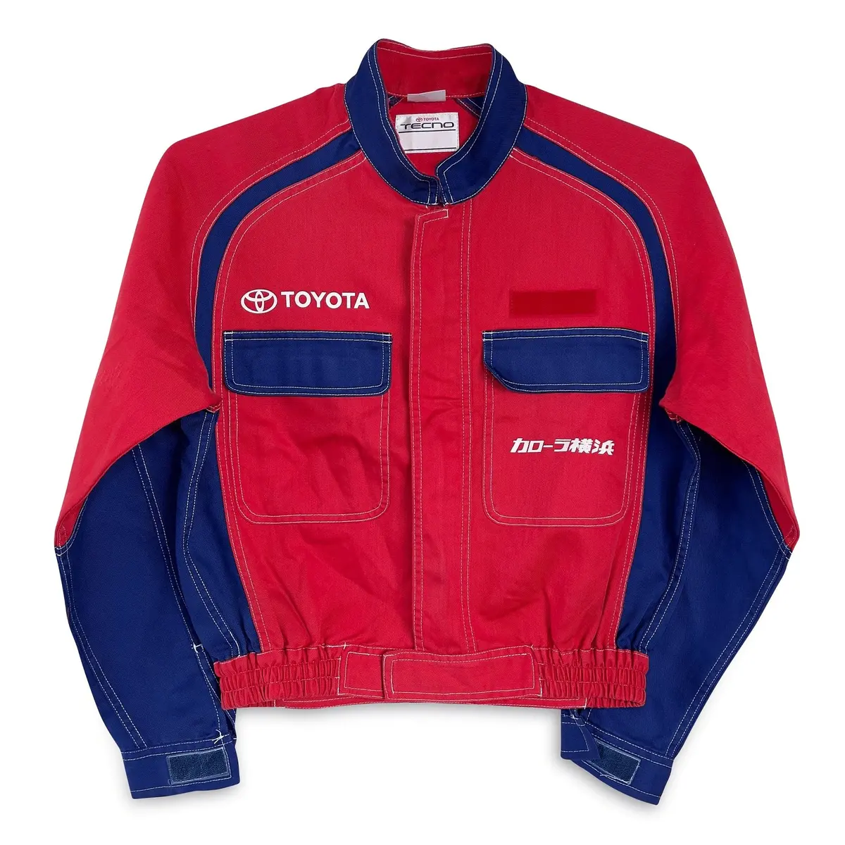 Retro Japan Jdm Toyota Corolla Tecno Mechanics Uniform Jacket Red 1