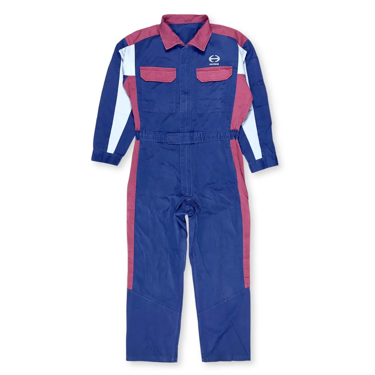 Retro Japan Showa Era Jdm Hino Toyota Motors Staff Tsunagi Coveralls Blue 1