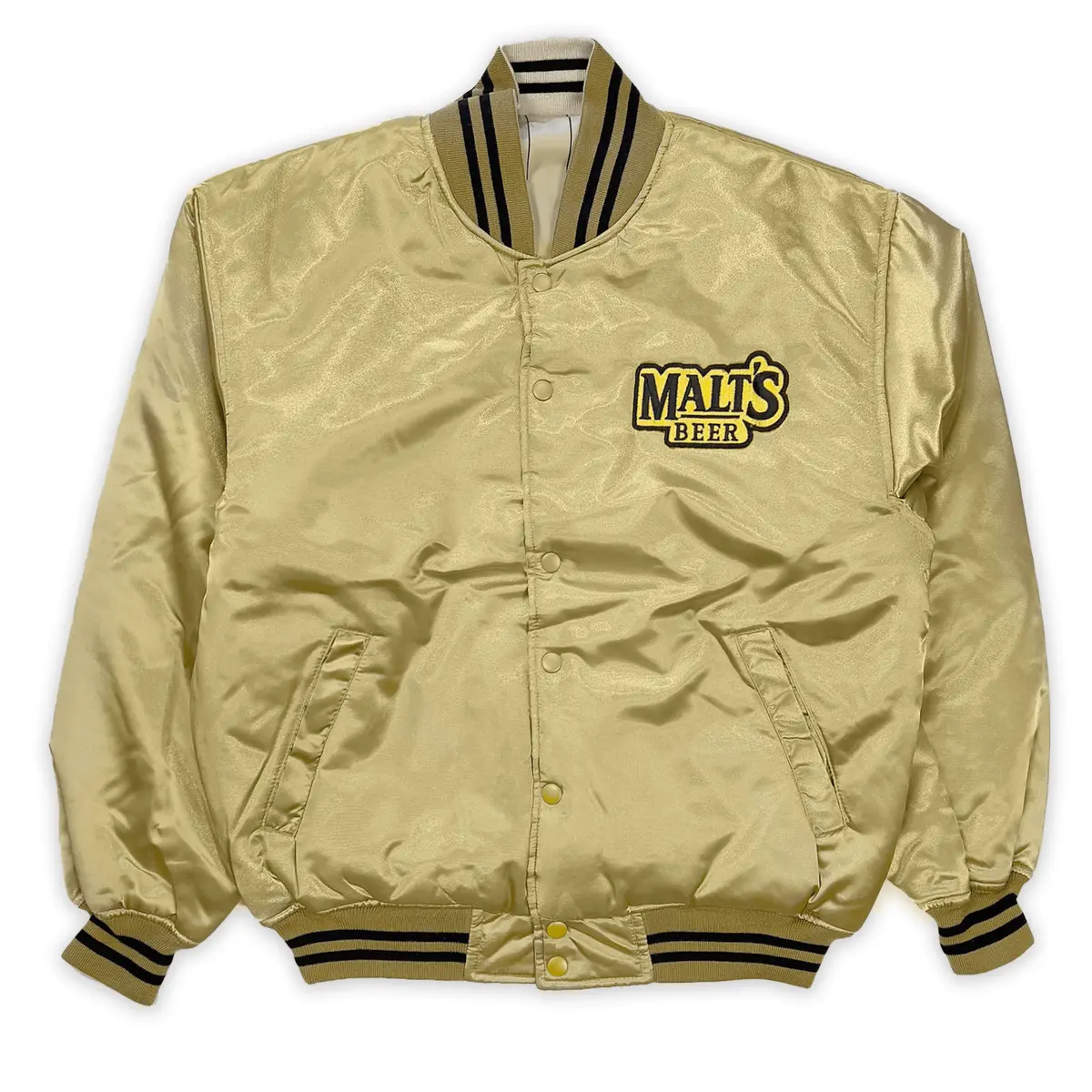 Retro Japan Suntory Reversible Malts Baseball Team Stadium Varsity Jacket Gold 1