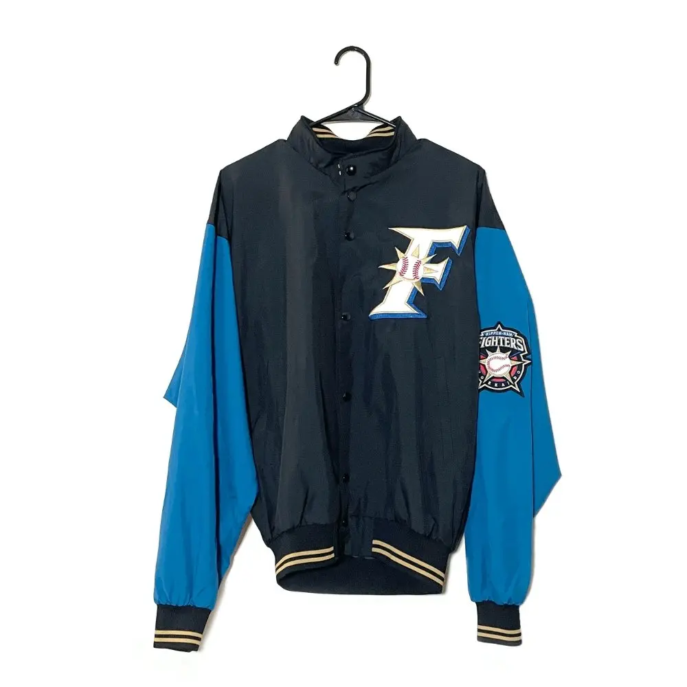 Retro Japanese Professional Baseball Hokkaido Nippon Ham Fighters Ohtani Team Jacket 1