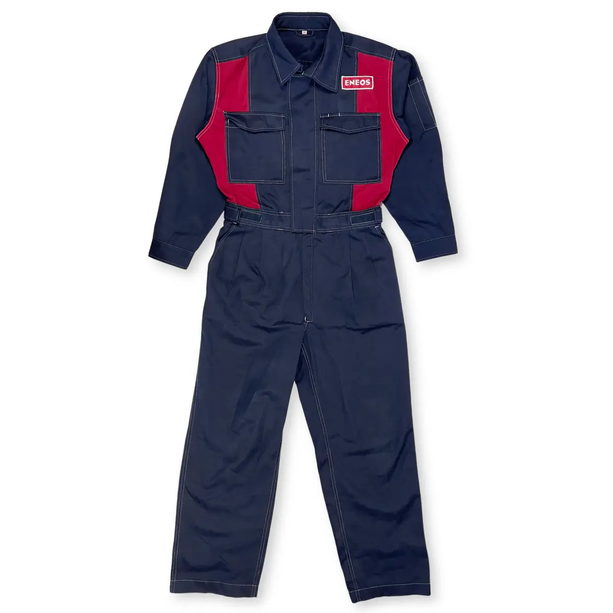 Retro Jdm Japan Eneos Oil Heavy Duty Mechanic Coveralls Tsunagi Blue 1