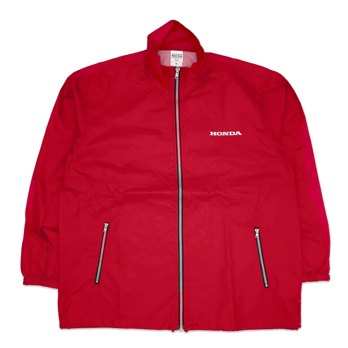 Retro Jdm Japan Honda Motor Sports Racing Team Windbreaker Jacket Red 1