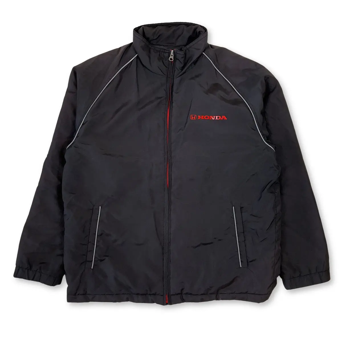 Retro Jdm Japan Honda Motors Mechanic Insulated Safety Jacket Black 1