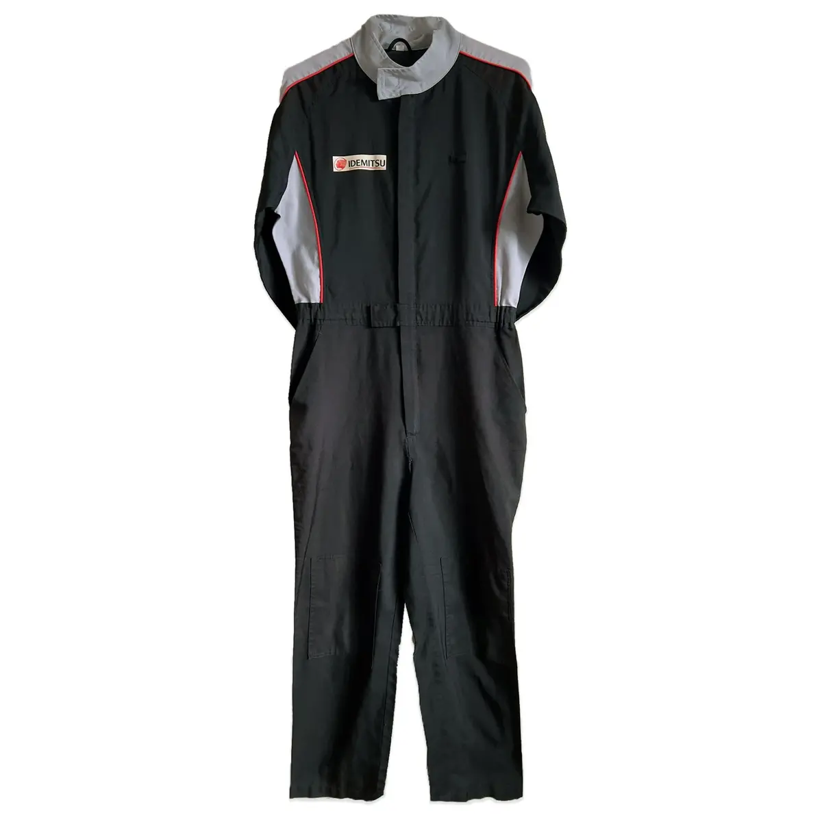 Retro Jdm Japan Idemitsu Oil Mechanic Summer Coveralls Tsunagi Black 1