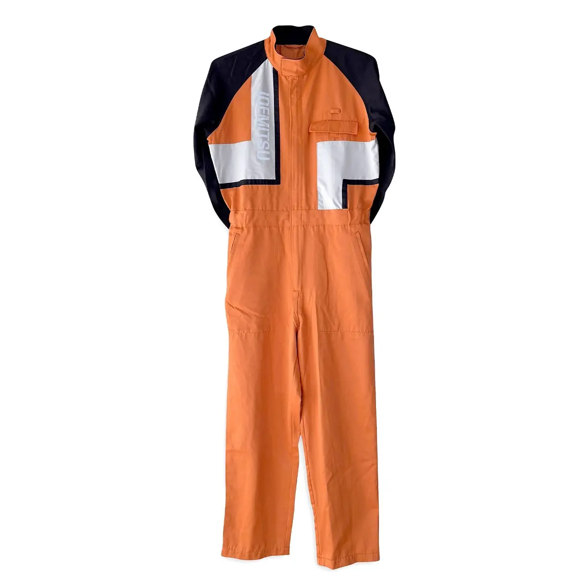 Retro Jdm Japan Idemitsu Reflective Anti Static Jumpsuit Tsunagi Orange 1