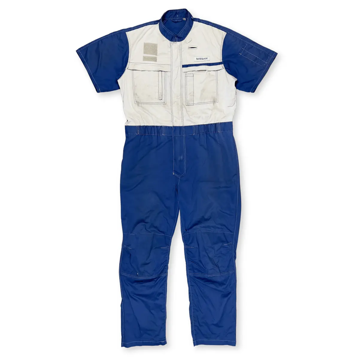 Retro Jdm Japan Nissan Summer Tsunagi Mechanics Coverall Short Sleeve Blue 1