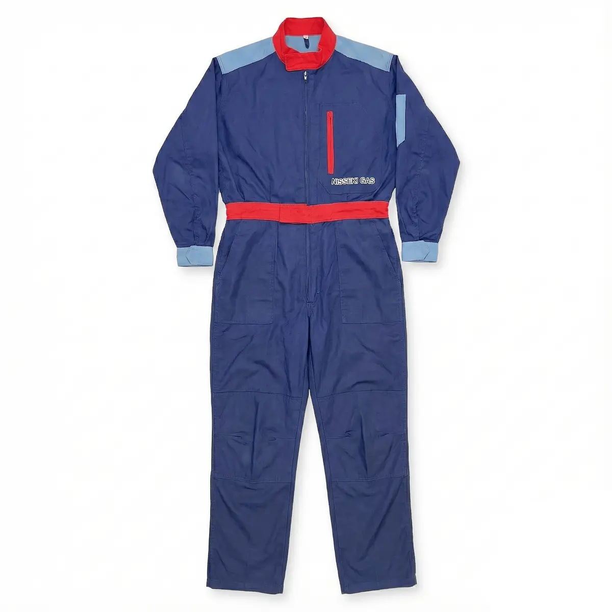 Retro Jdm Japan Nisseki Auto Mechanic Jumpsuit Coveralls Tsunagi Blue 1