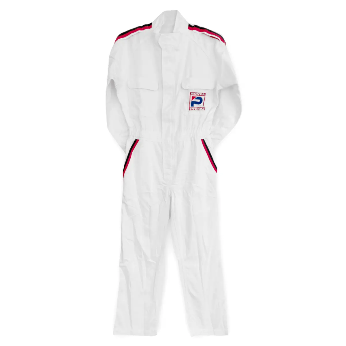 Retro Jdm Japan Showa Honda Primo Pit Crew Coveralls Tsunagi White 1