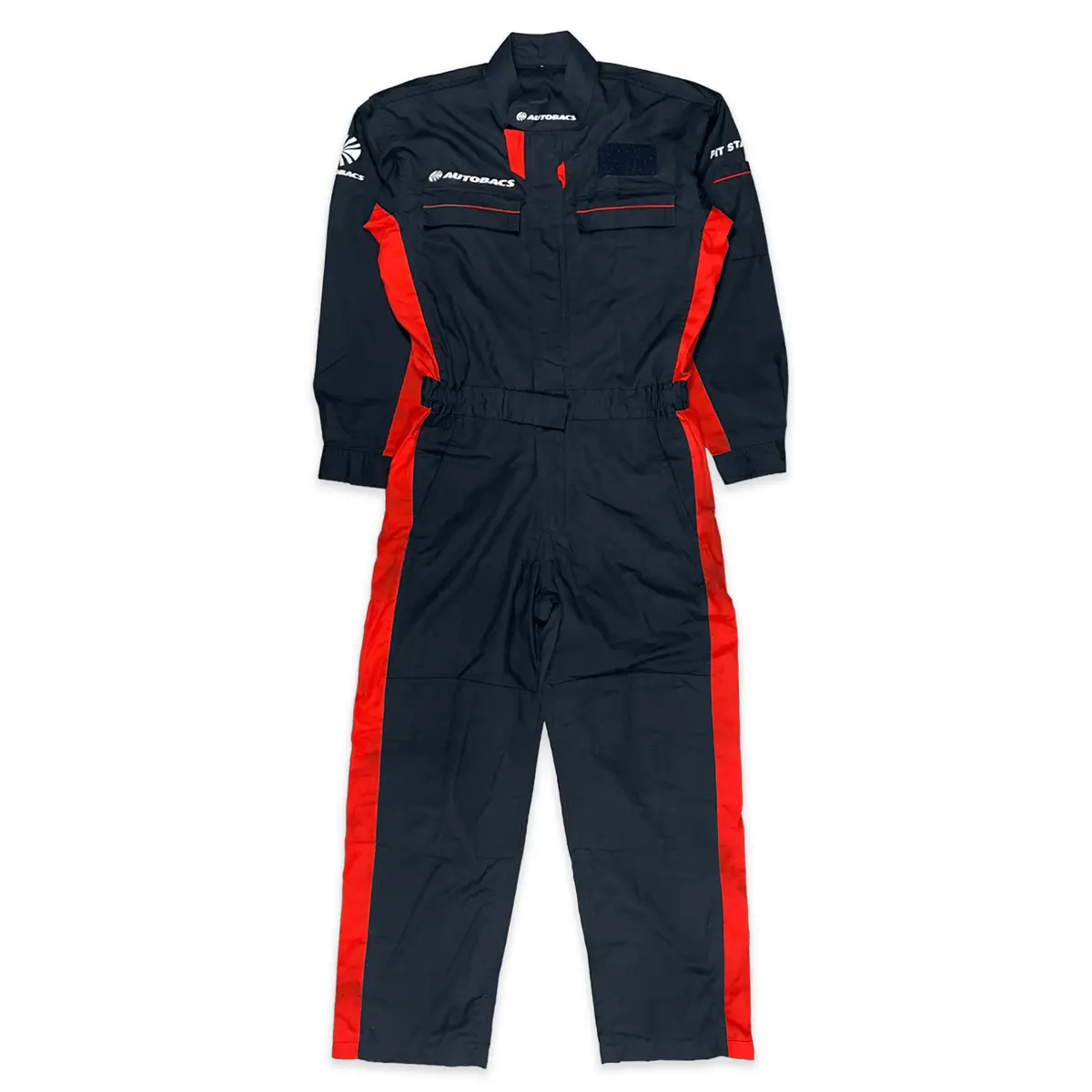 Retro Jdm Japan Super Autobacs Jgtc Pit Staff Summer Coveralls Tsunagi Black 1