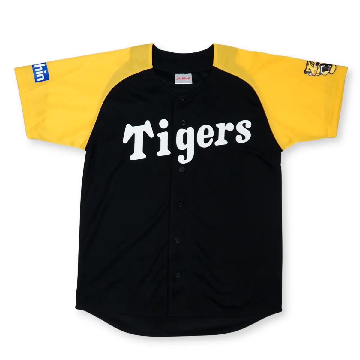 Retro New Japan Joshin Hanshin Tigers Baseball Fan Club Two Tone Light Jersey 1