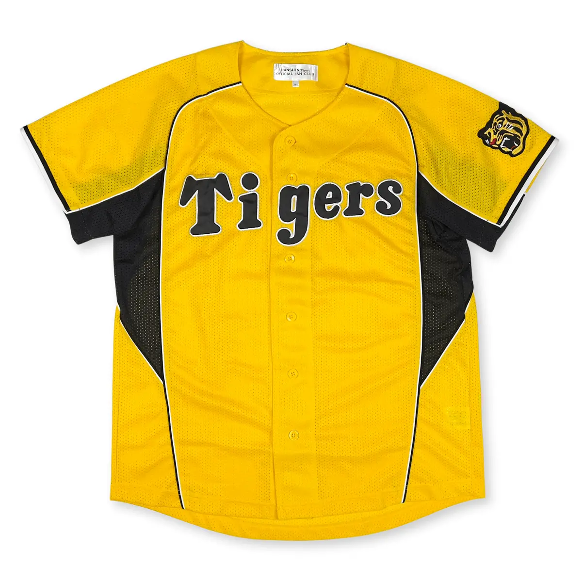 Retro New Mizuno Npb Japan Hanshin Tigers Fan Club Baseball Knit Jersey 1