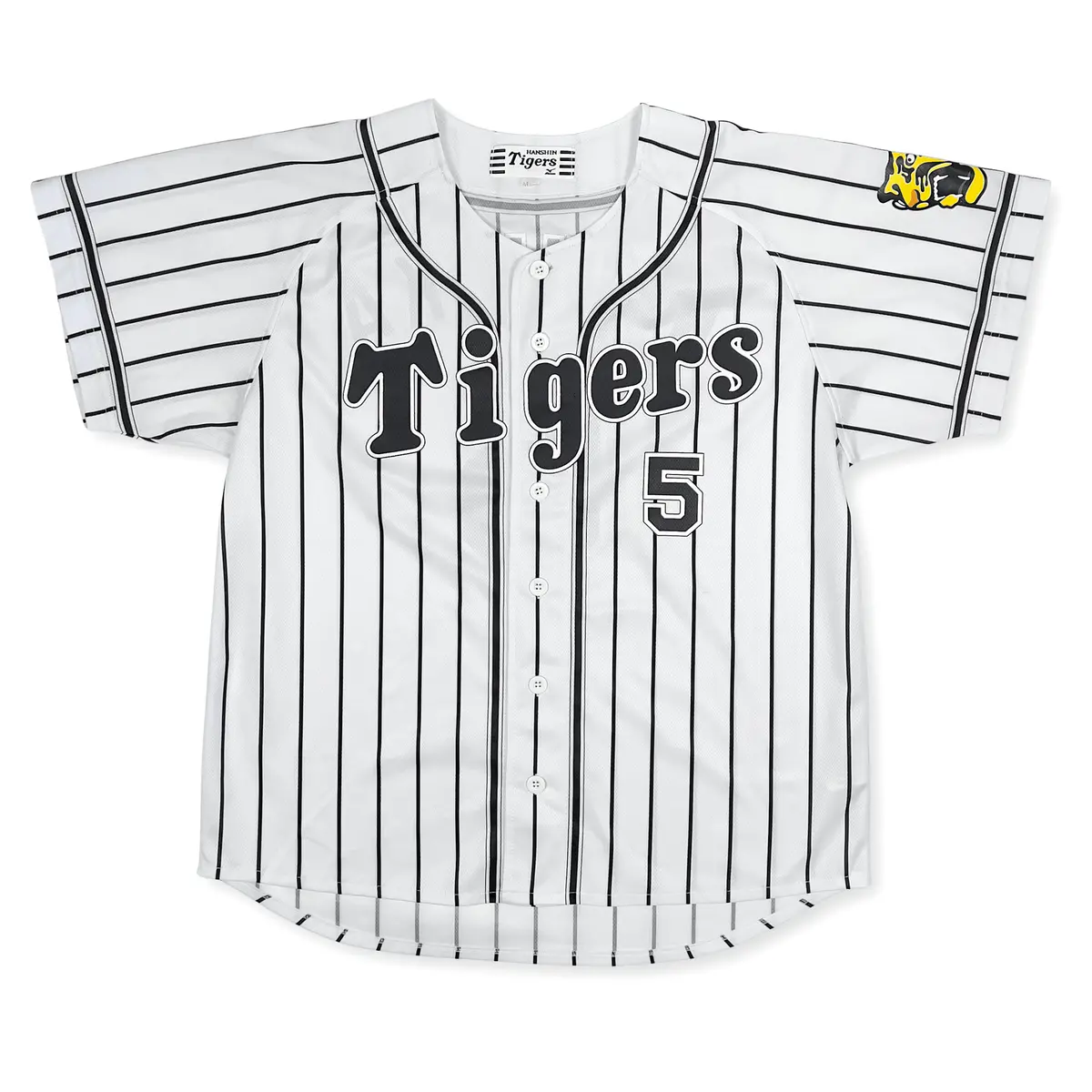 Retro Npb Hanshin Tigers Tsuyoshi Nishioka Baseball Jersey White 2017 #5 1
