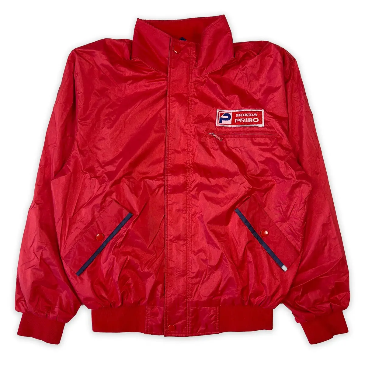 Retro Showa Era Jdm Honda Primo Racing Pit Crew Jacket Red 1