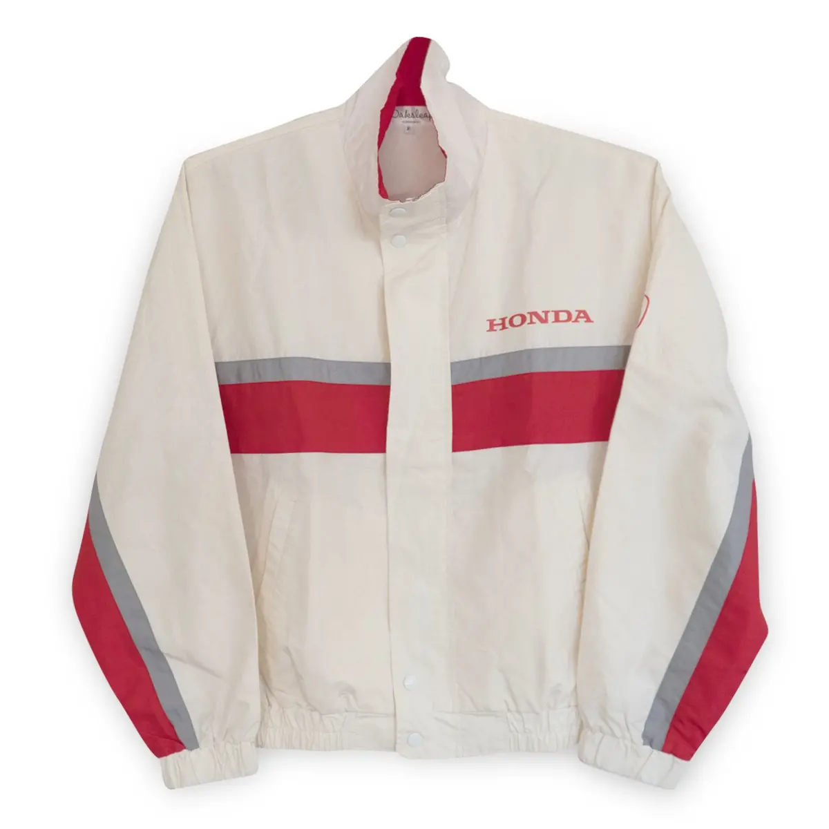 Retro Showa Era Jdm Japan Honda Racing Team Light Jacket White 1