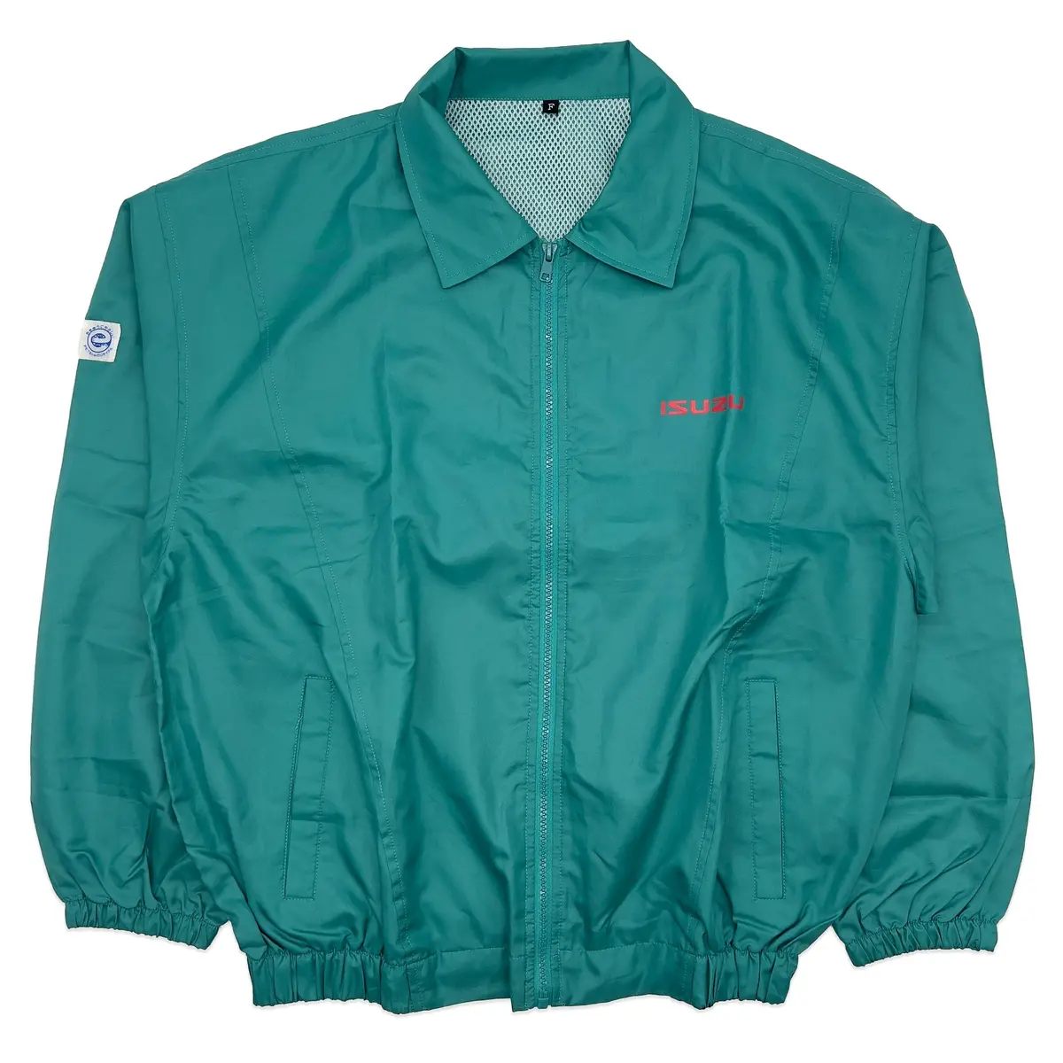 Retro Showa Era Jdm Japan Isuzu Workers Mechanic Windbreaker Jacket Green 1