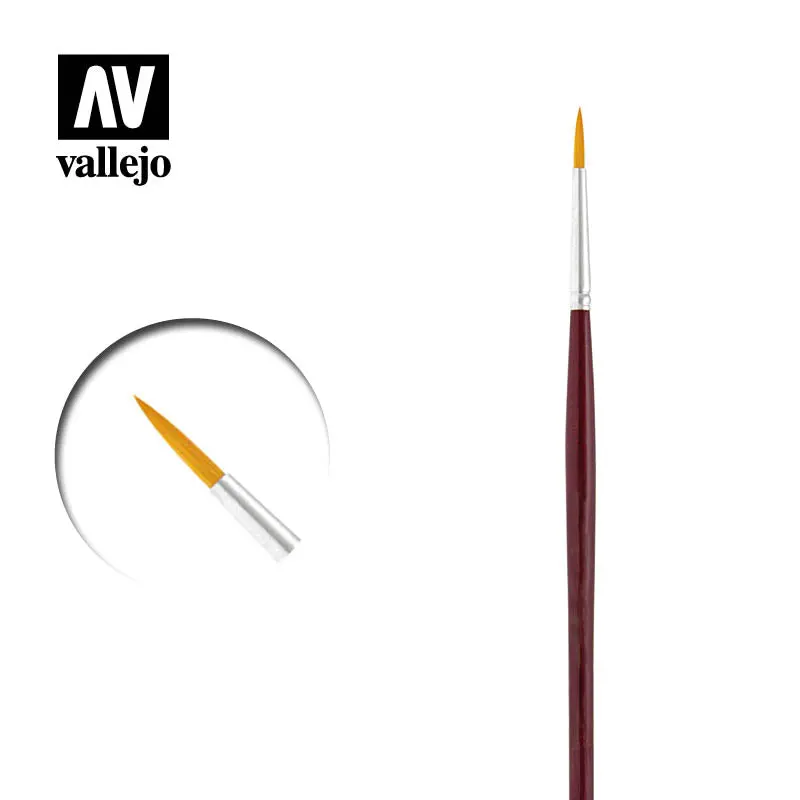 Vallejo Brushes - Detail - Round Synthetic Brush N0. 5/0 1
