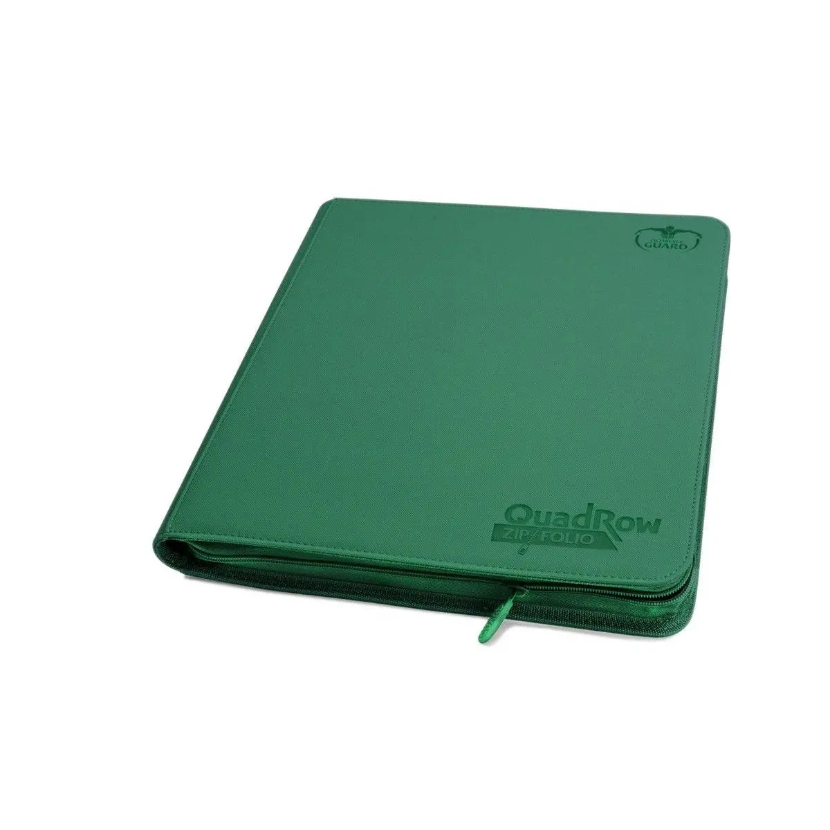 Ultimate Guard 12-Pocket Quadrow Zipfolio Xenoskin Green Folder 1