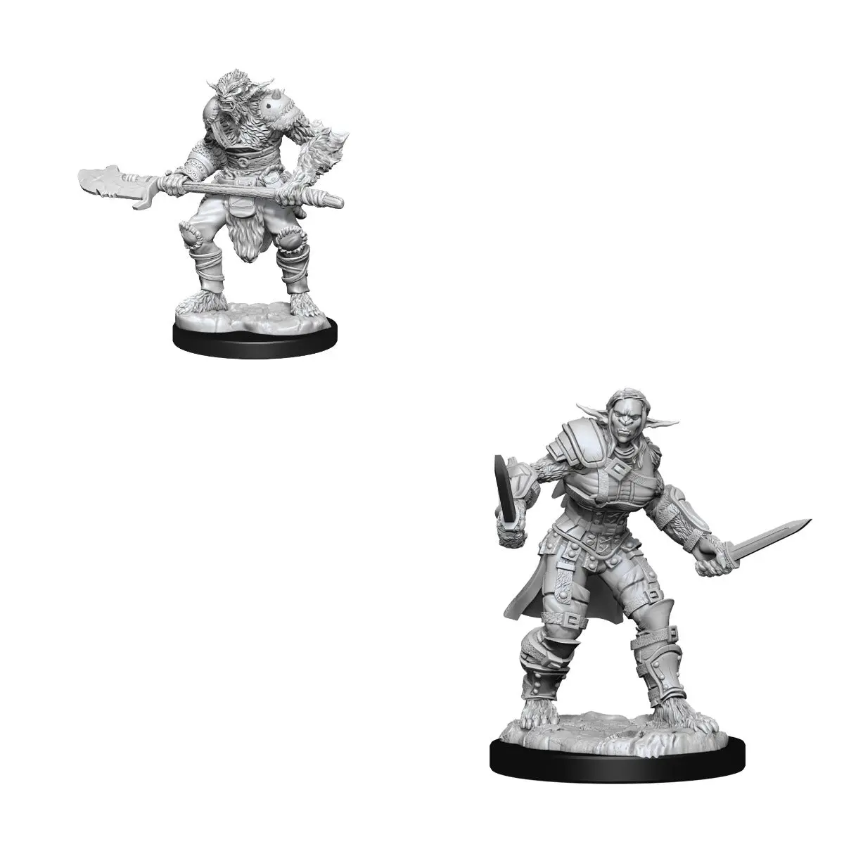 Bugbear Barbarian Male & Bugbear Rogue Female 1