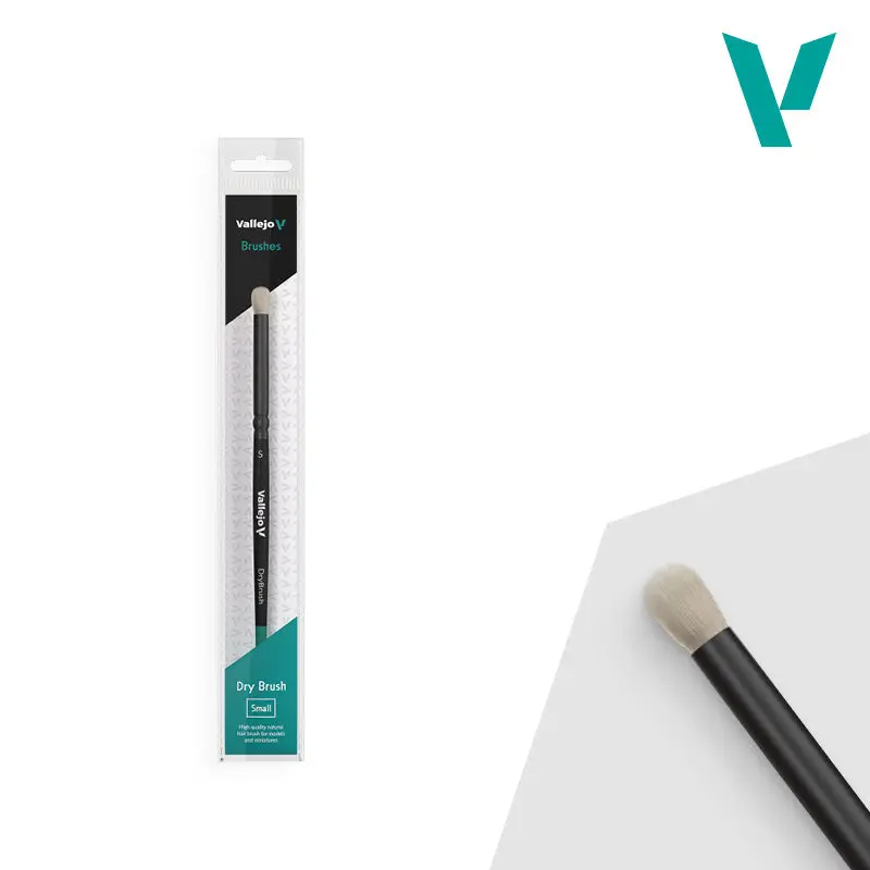 Vallejo Brushes - Dry Brush - Natural Hair Dry Brush Small 1