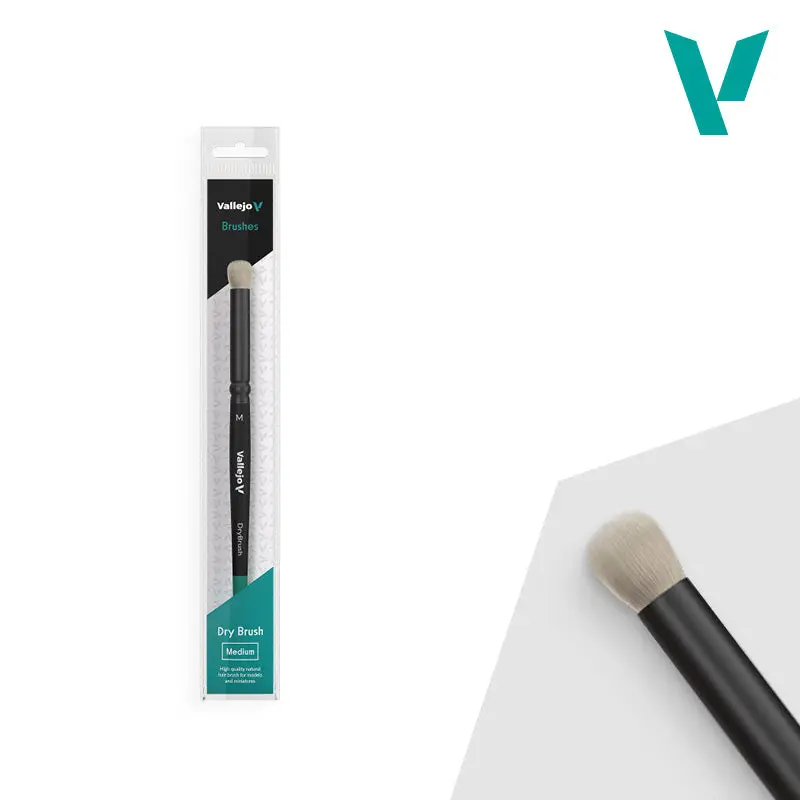 Vallejo Brushes - Dry Brush - Natural Hair Dry Brush Medium 1