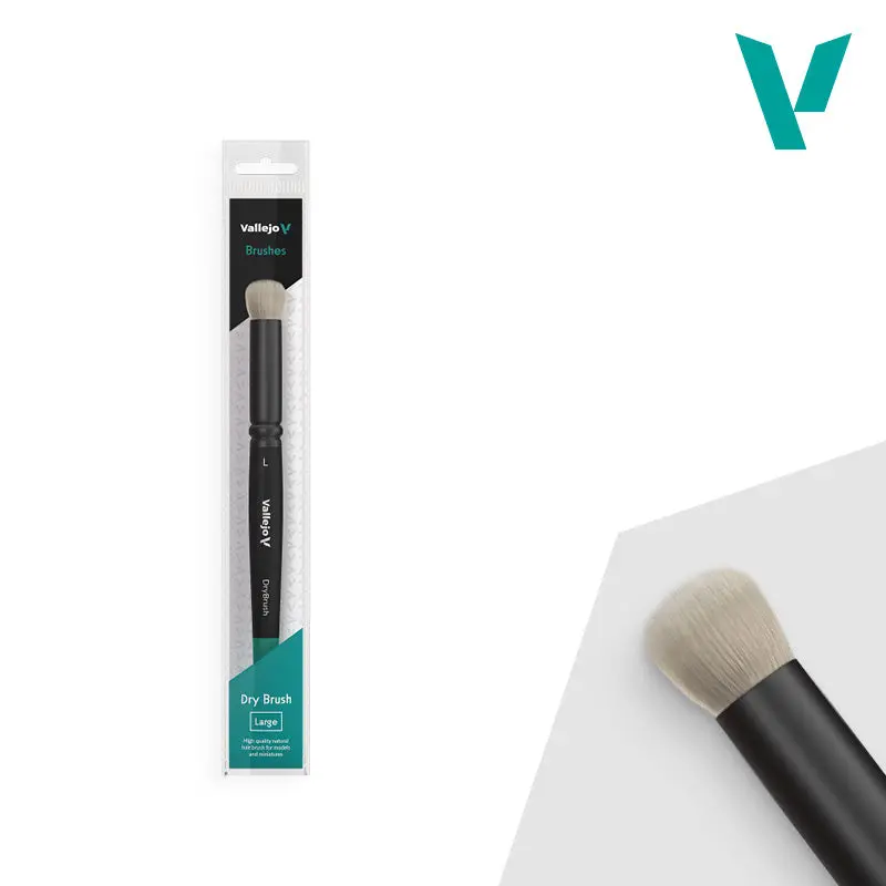 Vallejo Brushes - Dry Brush - Natural Hair Dry Brush Large 1