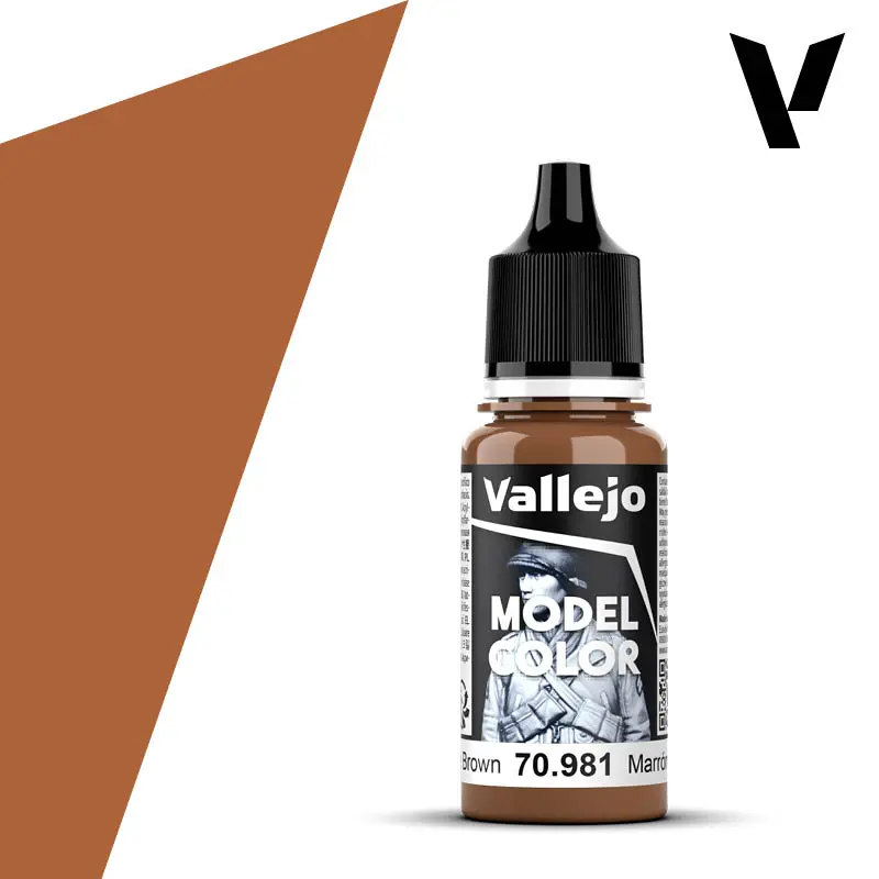 Vallejo Model Colour - 160 Orange Brown 18Ml 1