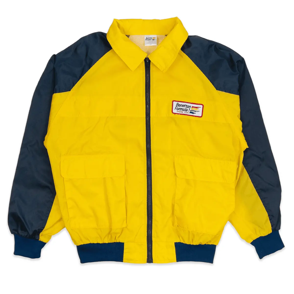 Vintage 1990S Japan Benetton Formula 1 F1 Racing Team Windbreaker Jacket 1