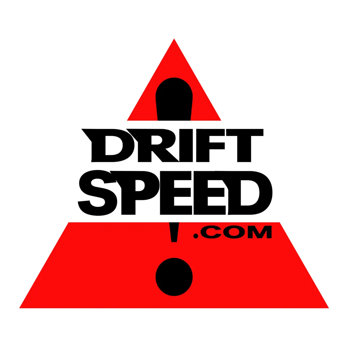 Vintage Official Drift Speed Caution Triangle Sticker Decal 1