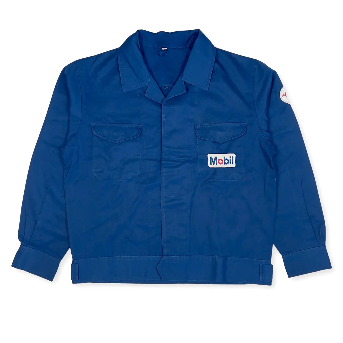 Vintage Showa Era Jdm Japan Exxon Mobile Mechanic Staff Jacket Blue 1