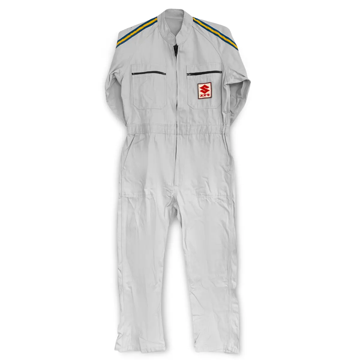 Vintage Showa Era Jdm Japan Suzuki Mechanic Coveralls Tsunagi Light Blue 1