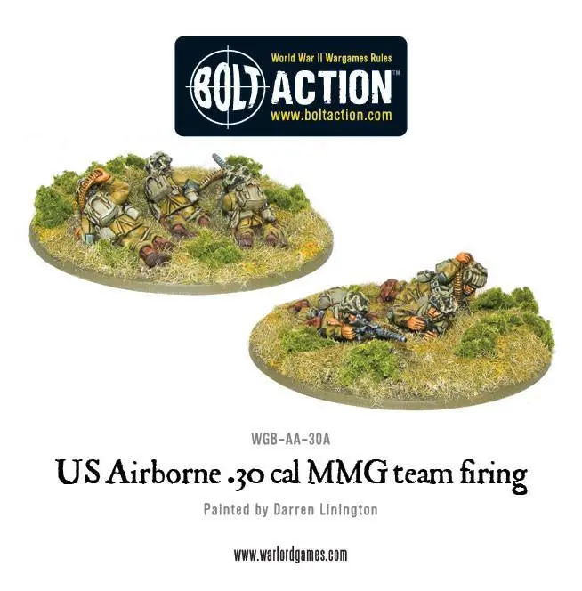 Us Airborne 30 Cal Mmg Team Firing (Blister) 1