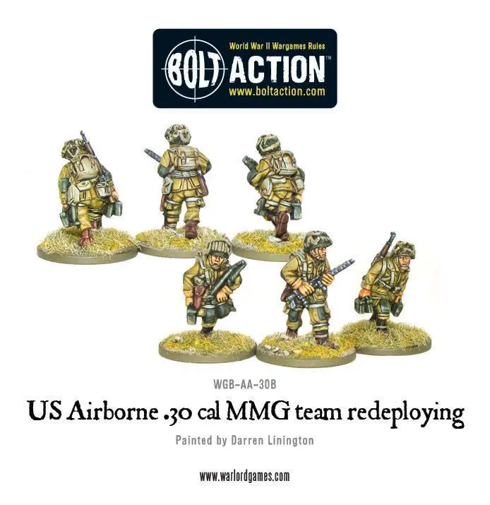 Us Airborne 30 Cal Mmg Team Redeploying (Blister) 1