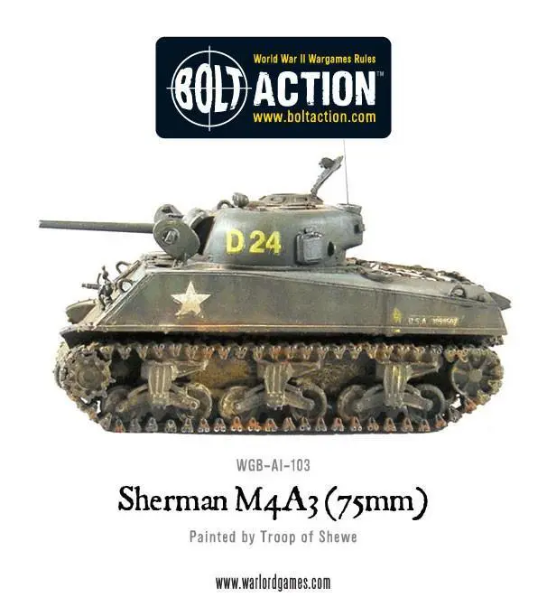 Sherman M4a3 (75Mm) With Wooden Armour (Pack) 1